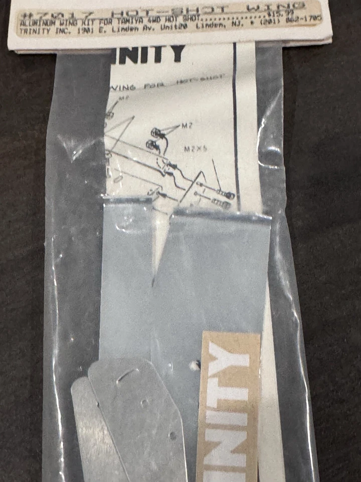 Vintage Rare Trinity Aluminum Wing Kit for Tamiya Hot Shot R/C 7017 - Image 4 of 4