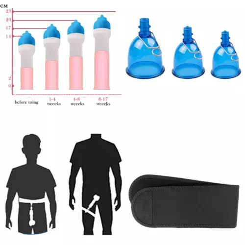 Male Extender Penis Stretcher Enlargement Vacuum Cup Enhancement Hanger Supply - Picture 9 of 19