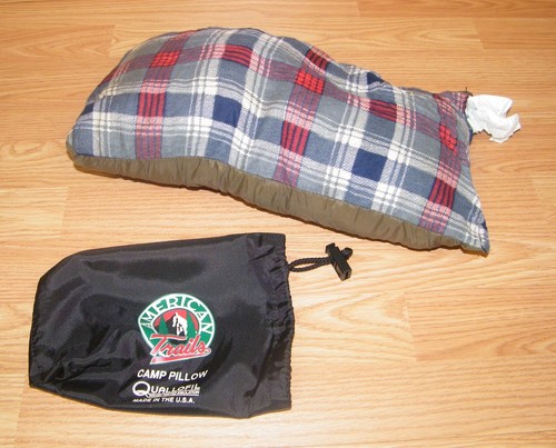 American Trails Quallofil Tough Tested Insulation Small Camp Pillow **READ** 