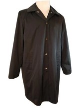 Sz Xl (18) Women's Classic Elements Black Lightweight Jacket Rain Coat Preowned