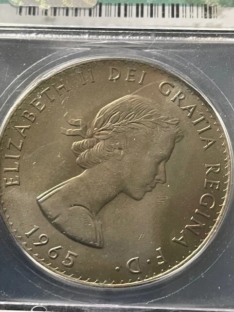 1965 CROWN NGC MS65- Winston Churchill Coin - stunning toning - Image 2 of 2