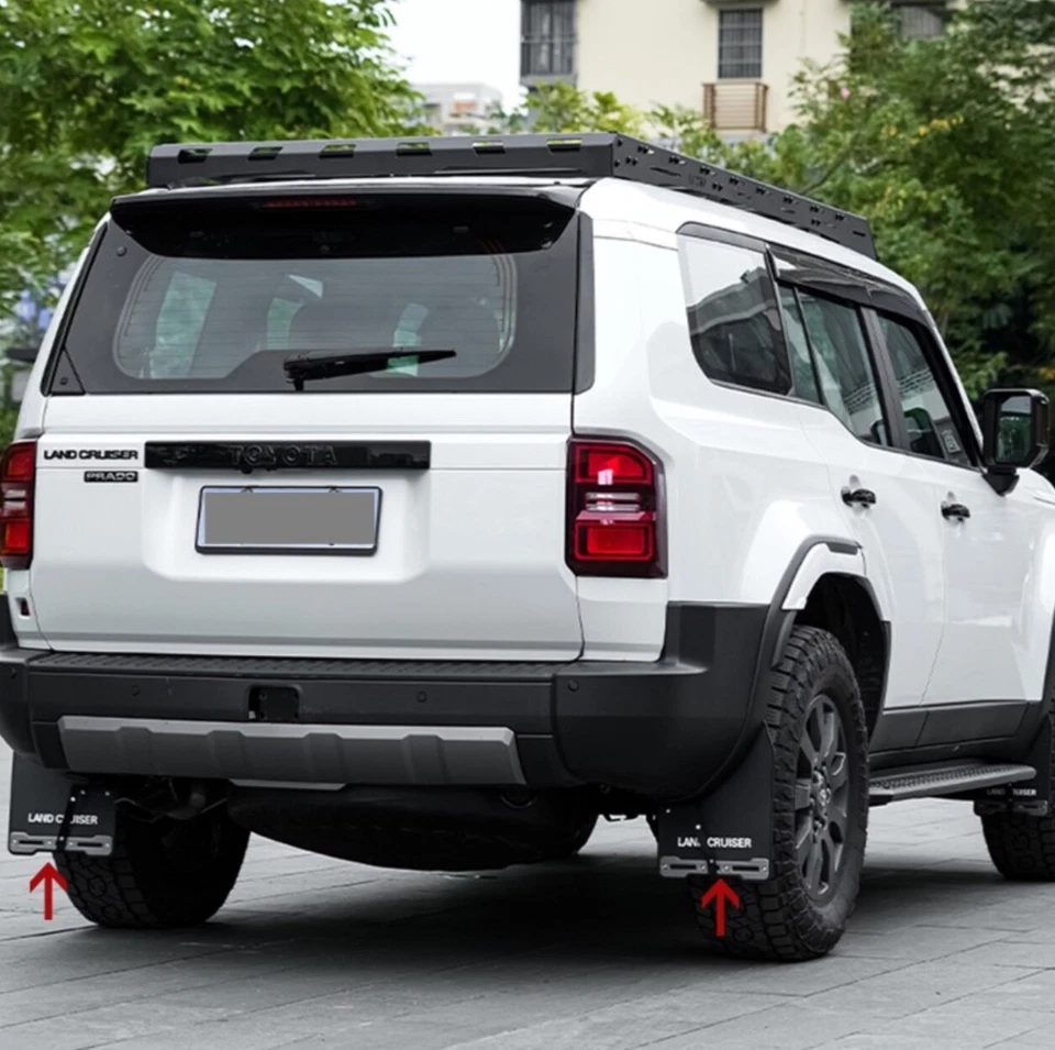 Брызговики для 2024-2025 Land Cruiser Prado LC250 J250 — комплект из 4 брызговиков - Изображение 4 из 4