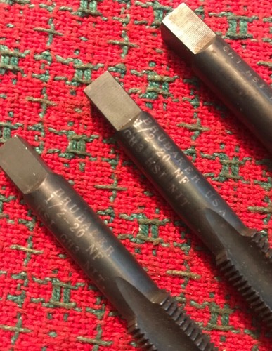 1/2-20 NF Tap Set 4FL GH3 HSI USA ๐บ๐ธ NOS 3pc - Picture 2 of 8