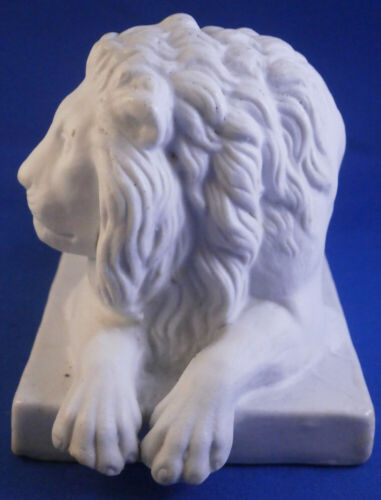 Antique 19thC Biscuit Porcelain Lion Figurine Figure Porzellan Löwe Figur Maker? - Picture 5 of 11