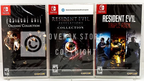 Resident Evil Bundle Triple Pack + Origins + Revelations - Nintendo Switch - New
