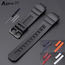 Silicone Strap Watch Band for Casio AWG-M100 AWG-100R-1A AW-590/591 G-7710/7700