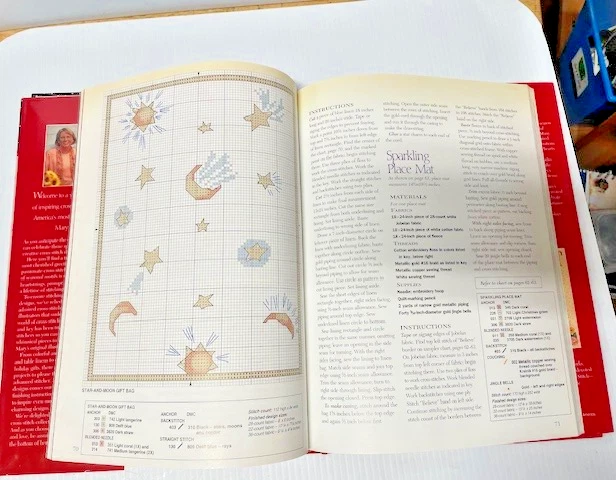 Mary Engelbreit Cross Stich For All Seasons Hardcover Book Patterns FC-41-1 - Image 4 of 4