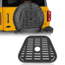 Fit Jeep Wrangler YJ TJ JK & Ford Bronco Spare Tire Mount Storage Molle Panel