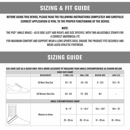 DonJoy Performance Pod Ankle Brace Left/Medium/White - Picture 6 of 6