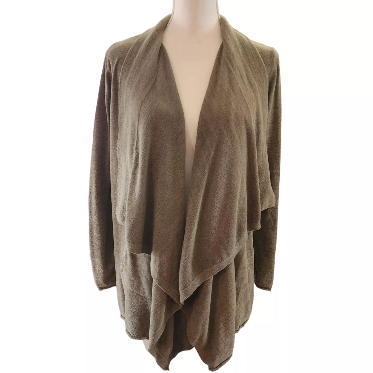 Barefoot Dreams CozyChic Ultra Lite Shawl Cardigan Green Sz L/ XL