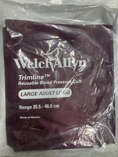 Welch Allyn Trimline Reusable Blood Pressure Cuff, LG Adult Long, 2 TB, 3602XLCK