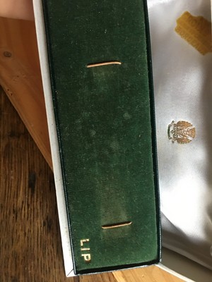 Écrin / Coffret Ancien Pour Montre LIP - Boîte Rouge Vintage, Fabriqué En France (occasion)