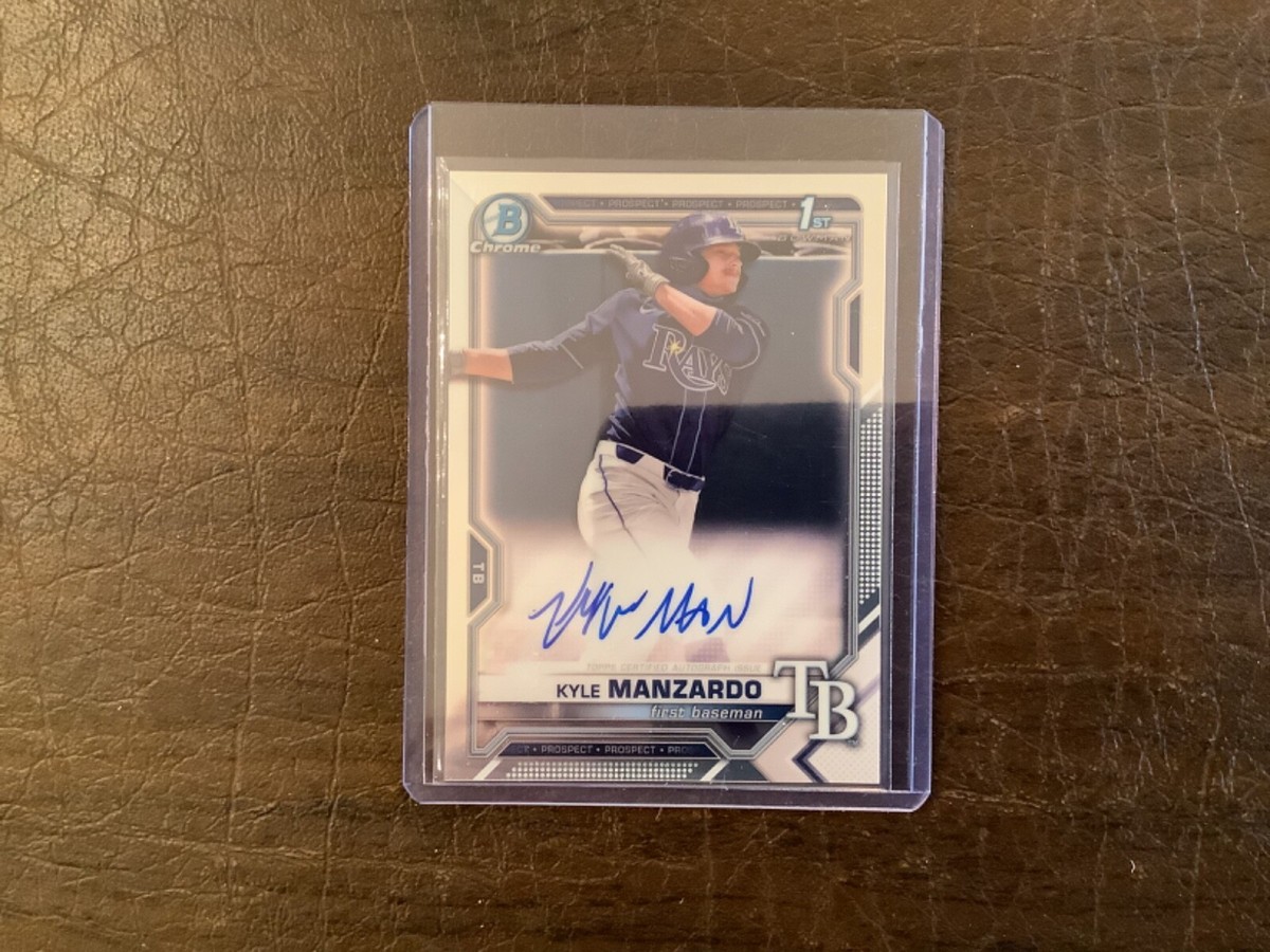 2021 Bowman Draft Chrome Kyle Manzardo Auto CDA-KM Guardians | eBay