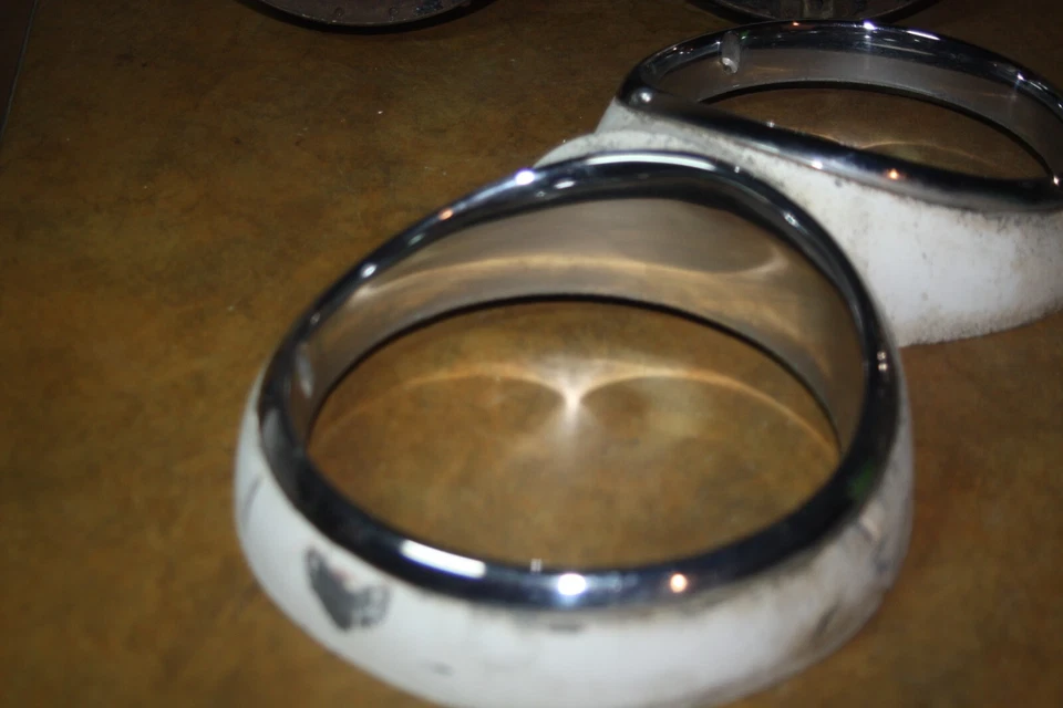 Buick Invicta 1960 vintage cabeza derecha cubo de luz y bisel con cableado # 1192694 Foto 4 de 4