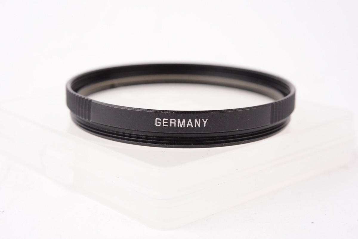 ❺ライカLEICAレンズ純正39mm、赤印字UV aケース付き箱付き ➄ライカLEICAレンズ純正E55UV aフィルター13373ケース付き