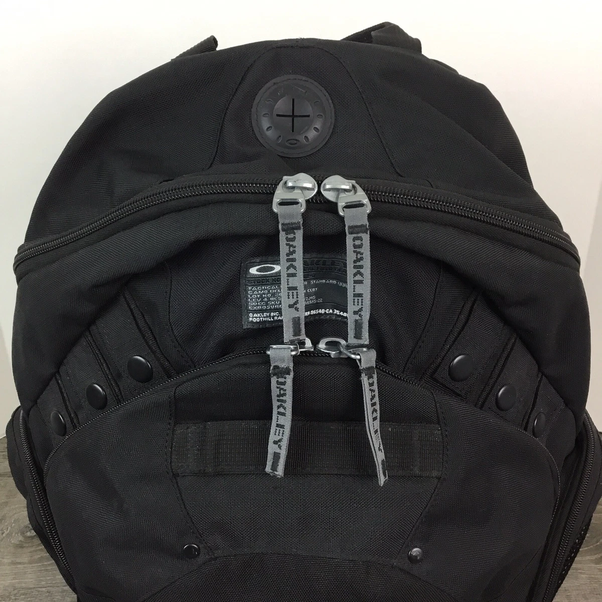 Oakley Tactical Field Gear Backpack Vintage Black 20-S1242-O Y2K