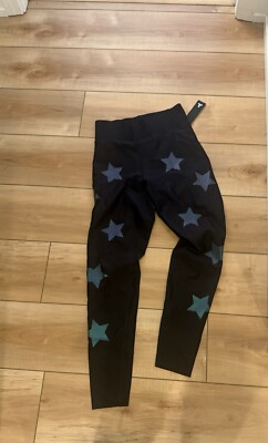 Ultracor Womens Ultra High starLeggings Black  L Fits M 6-8 $225
