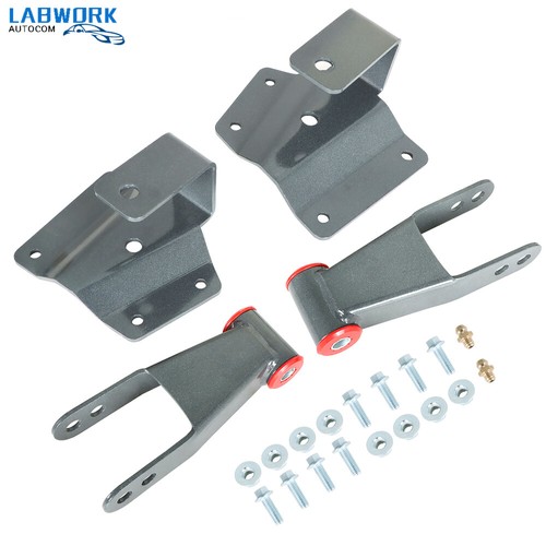 4" Lowering Parts Drop Shackles & Hangers 1999-2006 For GMC Sierra 1500 4.3L - Picture 2 of 12