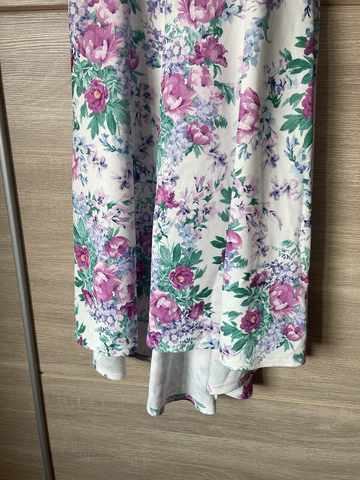 Quiz Dress Size 8 New Pink White Floral Fit Flare Occasion Elegant eBay