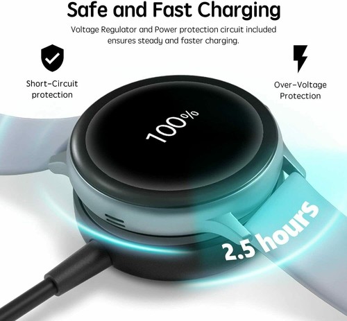 Wireless Magnetic Charger Dock For Samsung Galaxy Watch 4/3/R500/R820/Active 1/2 - Picture 8 of 12