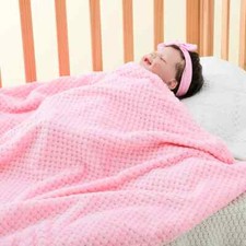 Thickened Solid Color Flannel Pineapple Plaid Baby Swaddle Blanket Sofa Blanket