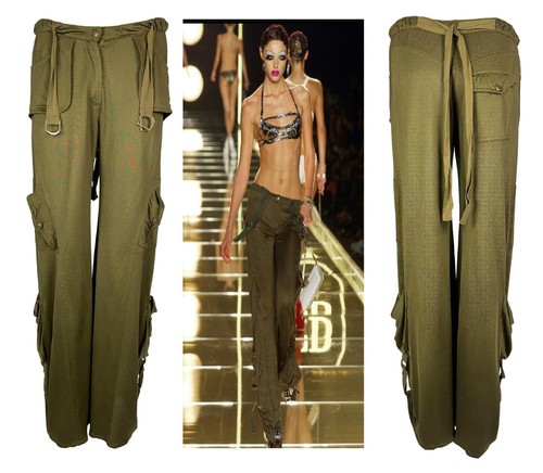 galliano】lowrise cargo pants 26