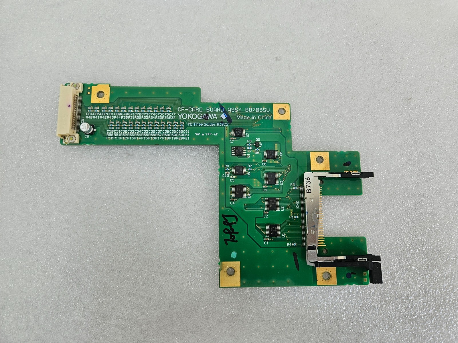Yokogawa CF-CARD BOARD ASSY B8703SU A30C5 PB-Free Solder B8703VU-03