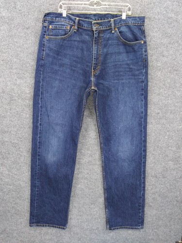 Jeans Levi's 505 uomo 40 blu lavaggio medio denim cotone elastan gamba dritta - Foto 1 di 12