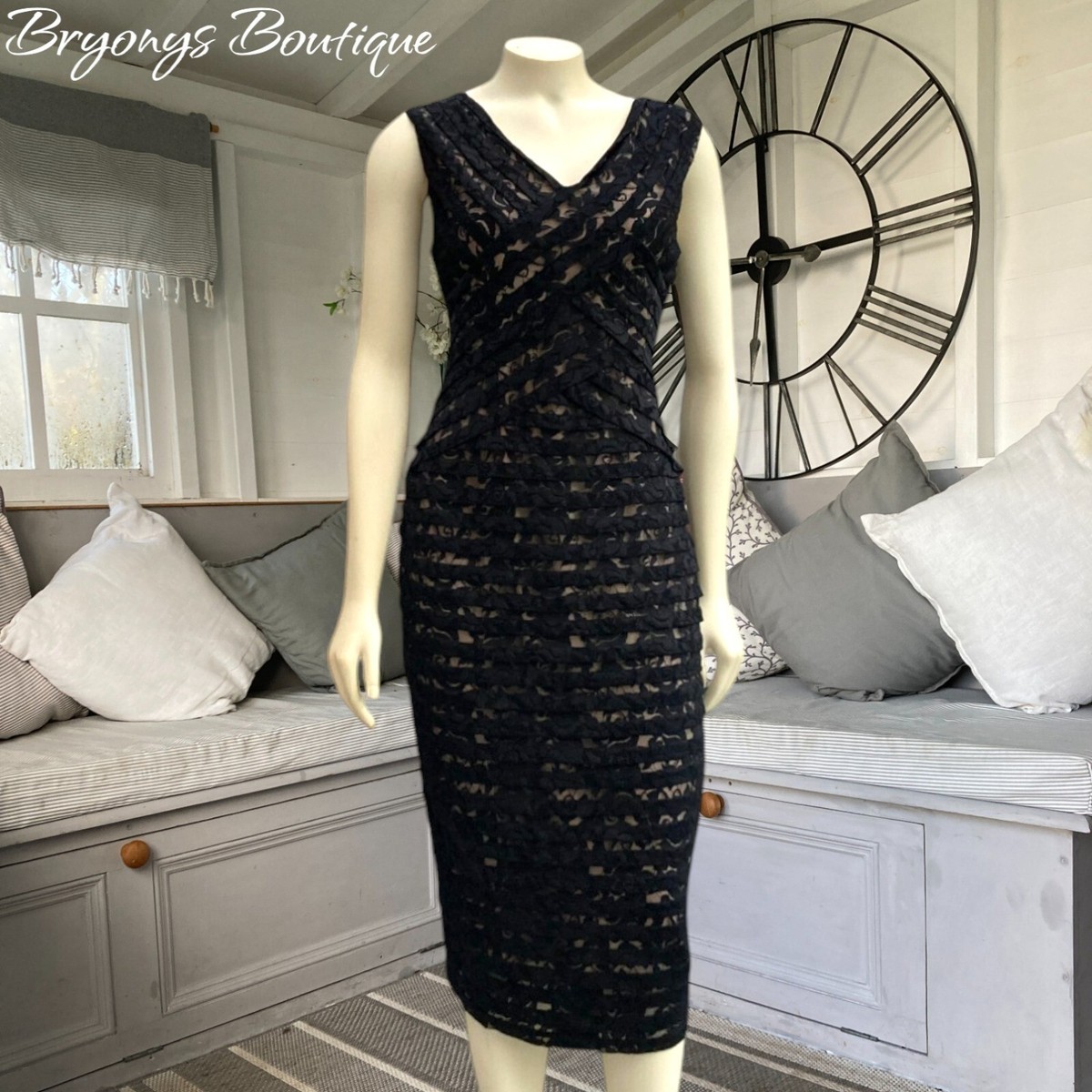 knee length dresses for ladies Self-Portrait - Black Velvet Lace Maxi Dress main image 1