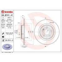 Brembo 2X Bremsscheibe Hinten 300 Voll FüR Mercedes-Benz SLK R172 SLC