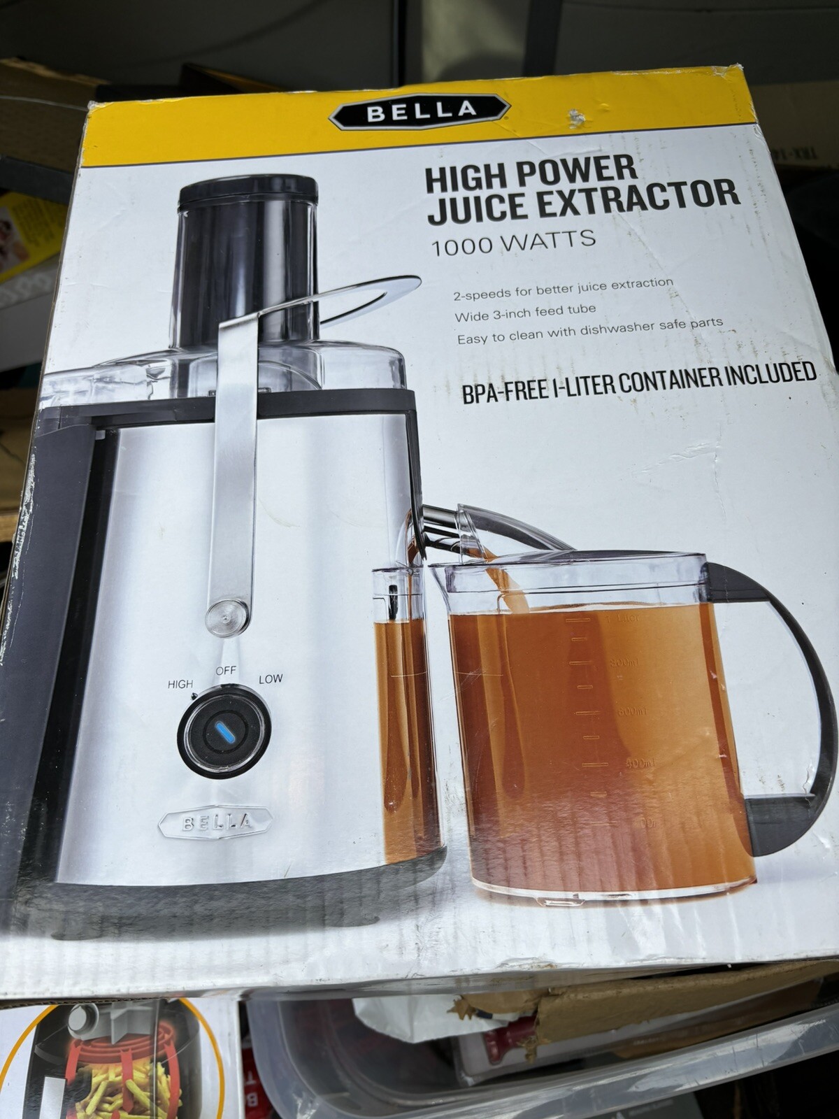 Bella High Power Juice Extractor 1000 Watts New In Box eBay