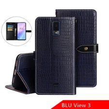 For BLU View 3 B140DL Flip Case Shockproof Leather Wallet Phone Case Stand Cover