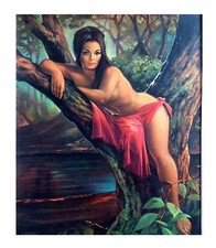 J.H.LYNCH WOODLAND GODDESS  VINTAGE RETRO TRETCHIKOFF ERA QUALITY CANVAS PRINT