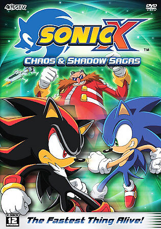 Lot of 2 Sonic X: Pure Chaos Emerald Chaos DVD Slim Cases