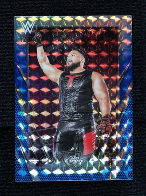 2026 Topps Chrome WWE Blue Geometric Refractor 128/150 Tonga Loa #16 17zx