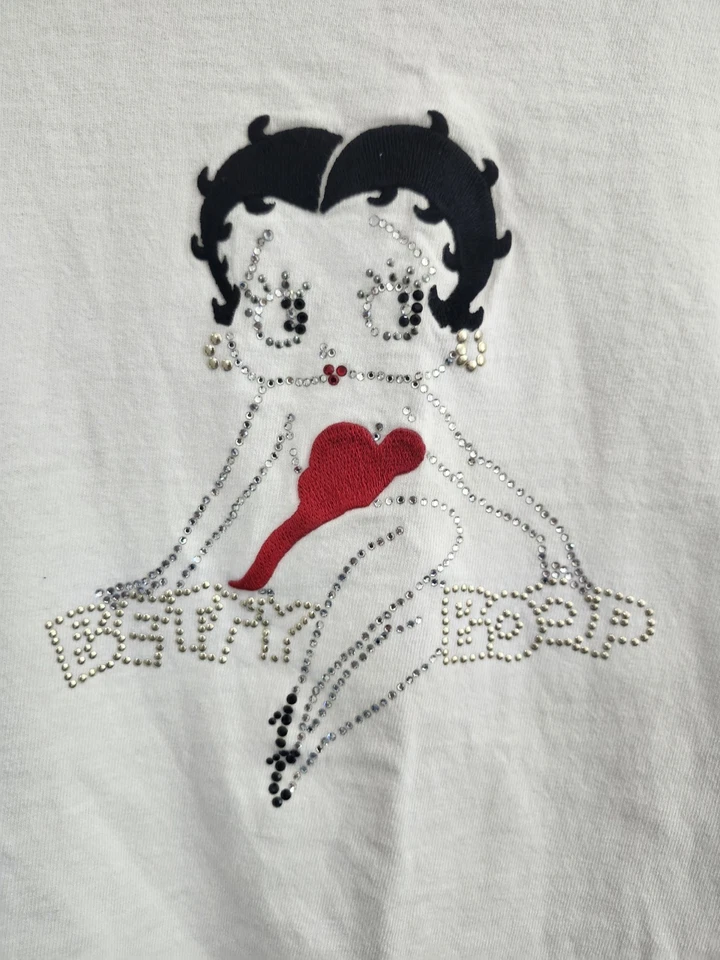 Beautiful Vintage 1996 Womens Betty Boop Shirt White Size Large - Image 2 of 4