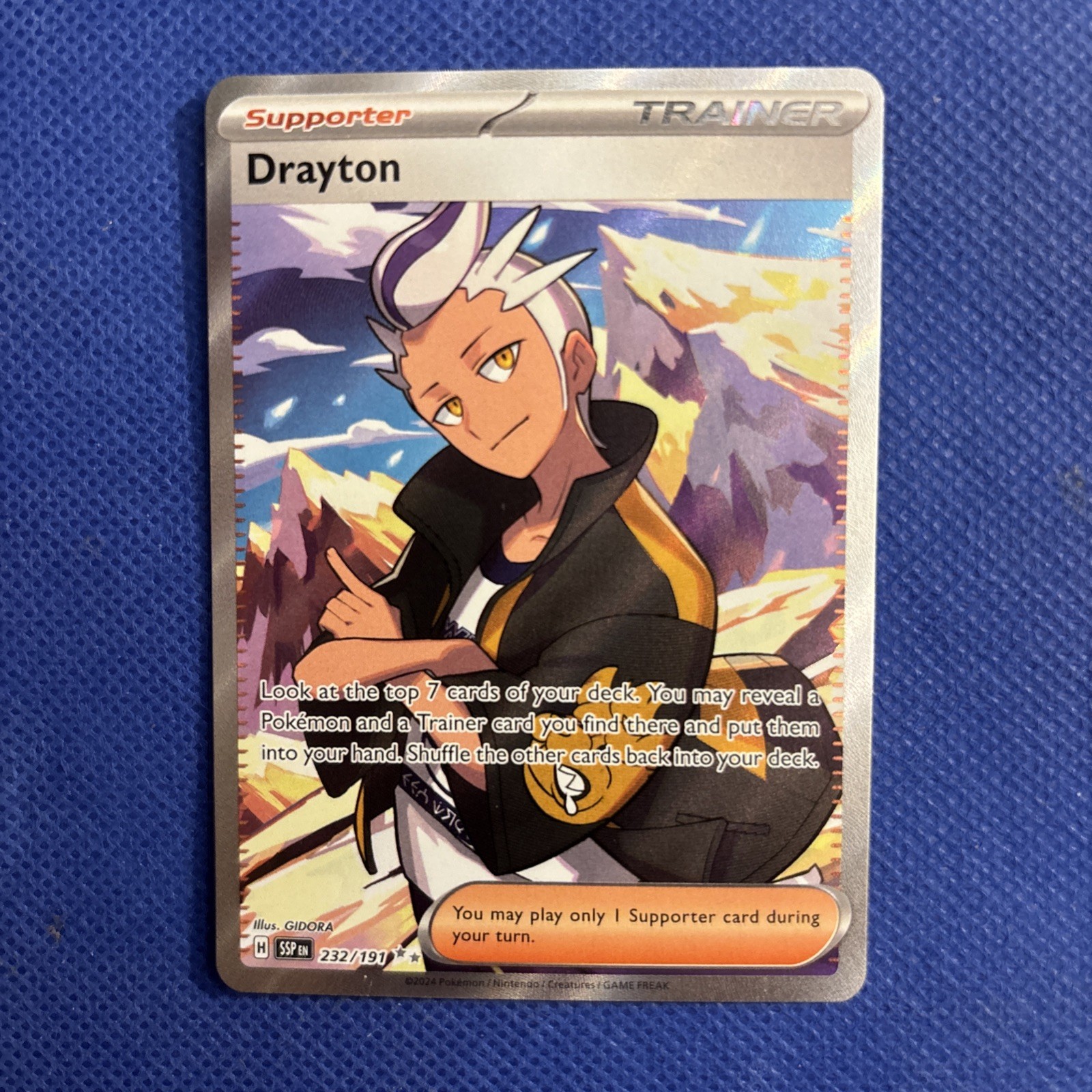 Drayton 232/191 Ultra Rare Surging Sparks Pokemon Holo Near Mint