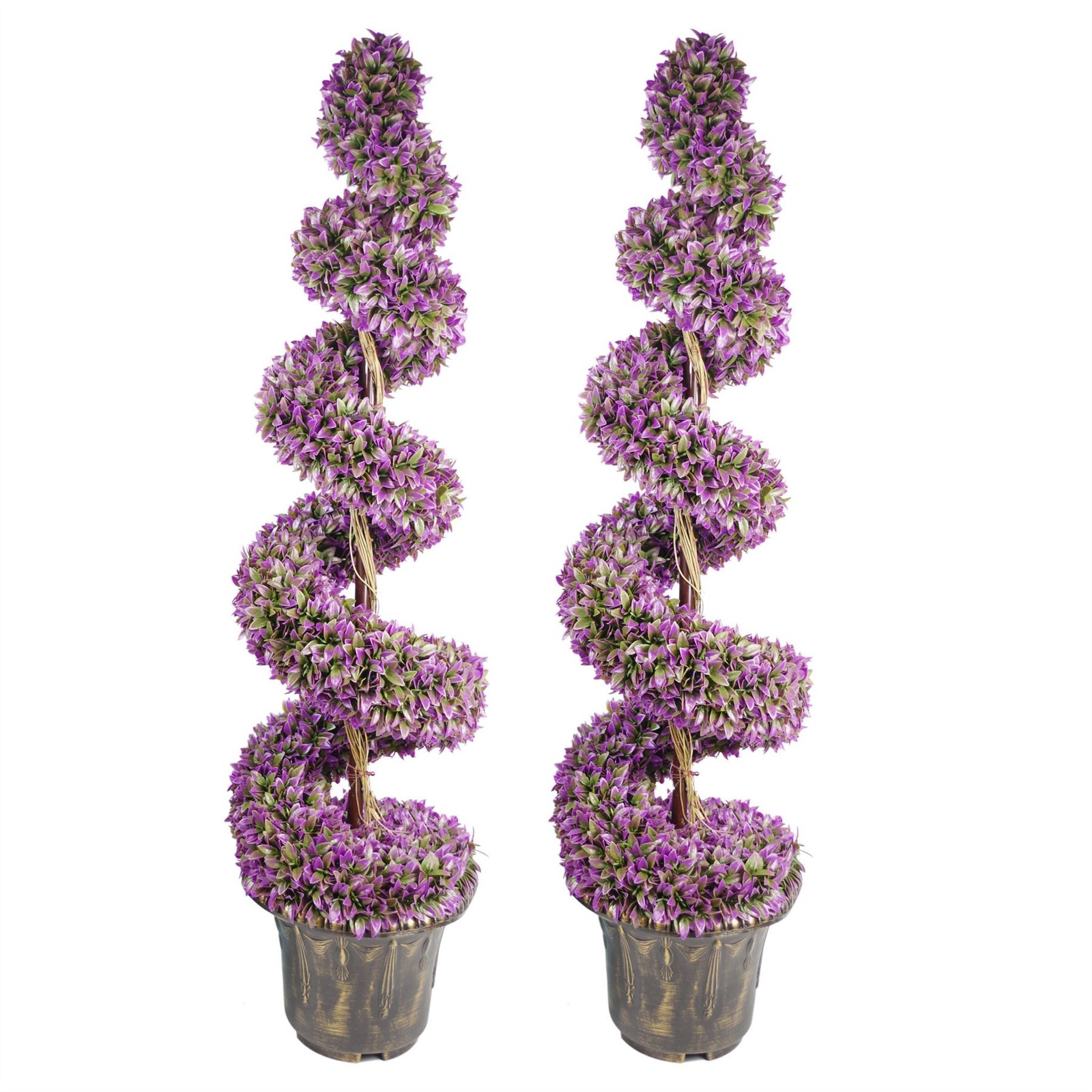 Artificial Topiary Tree Realistic Purple 120cm (4ft) Premium Indoor Home