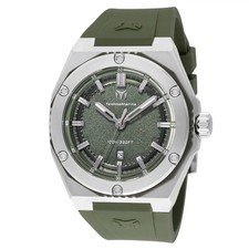 TechnoMarine Coral Legacy Sport Men  s Watch 45mm Olive Green TM-416067