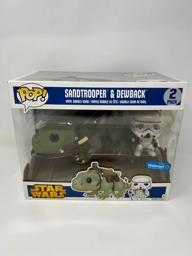 Funko POP! Star Wars Blue Box Sandtrooper & Dewback Walmart Exclusive NOT MINT