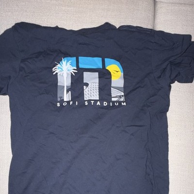 SoFi Stadiums Men's Black Graphic Print Stadium T-Shirt Size M Regular