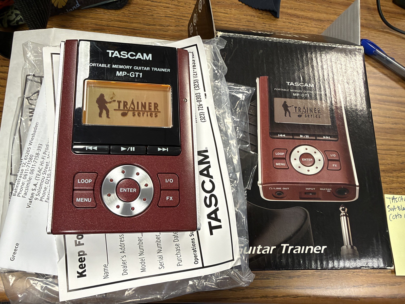 Tascam MP-GT1 Portable Memory Guitar Trainer Preowned
