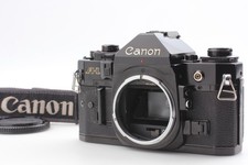 Exc 5 Canon A-1 Black 35mm Film Camera Body Only With Strap, Cap, From JAPAN