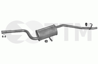 Silencieux arrière Fiat Uno 45 49cv échappement berline 3-5 portes essence 1983 1989 1992