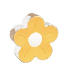 Collins Painting Distressed Wood Flower Petals Shelf Sitter Mini, Yellow Poppy