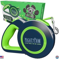 Mighty Paw 2.0 Retractable Dog Leash - Auto-Locking, Reflective, Tangle-Free