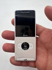 Sony Ericcson Walkman W350a White AT T Flip Phone No Charger