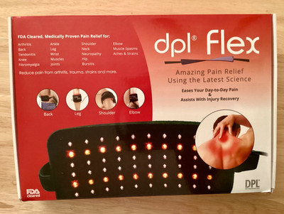DPL Flex Pain Relief System Light Therapy FDA Cleared Safe & Effective Used Once