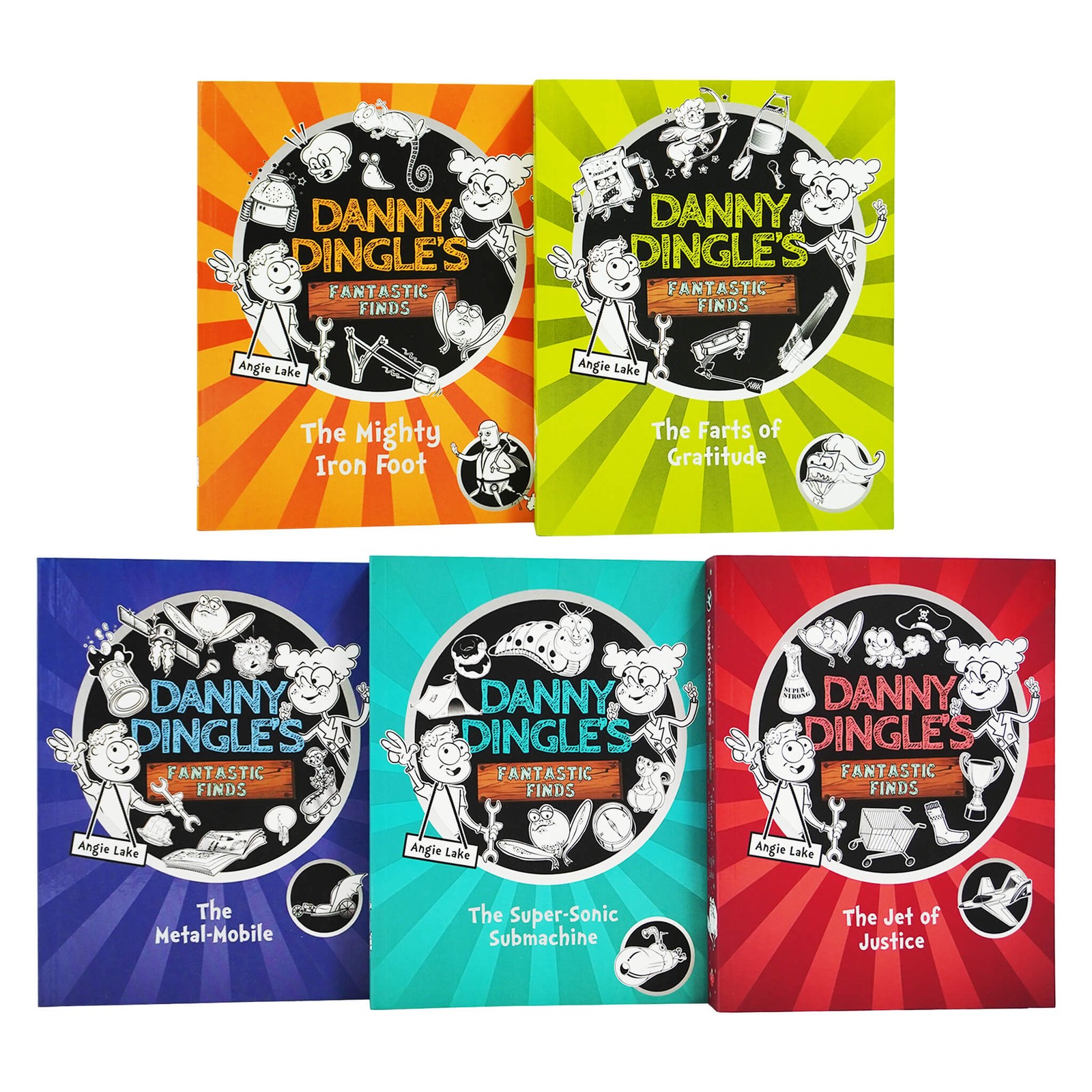 Danny Dingle's Fantastic Finds By Angie Lake 5 Books - Ages 7-9 - Paperback