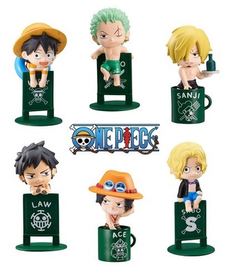 MegaHouse Ochatomo ONE PIECE Pirate Vacation Mini Figure Luffy Zoro Law Ace Sabo